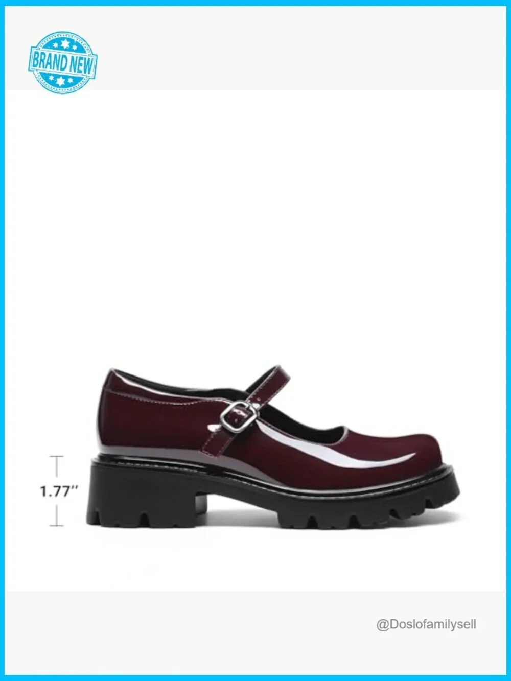Closed Toe Chunky Block Heel Mary Jane Platform Shoes for Women Retro